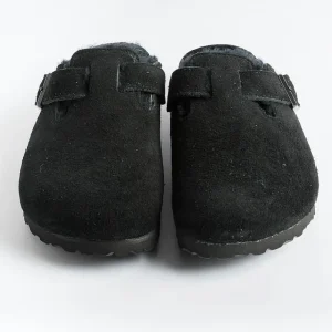 Women BIRKENSTOCK Sabots And Sleepers* -Sleepers 0259883 - Boston Fur - Black