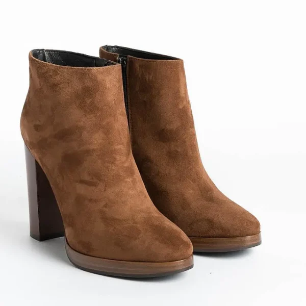 Women CAPPELLETTO 1948 Ankle Boots* - Viki2 Elisa Ankle Boot - Chestnut Suede