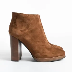 Women CAPPELLETTO 1948 Ankle Boots* - Viki2 Elisa Ankle Boot - Chestnut Suede