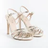 Women CAPPELLETTO 1948 Sandals With Heel*Cappellettoshop - Sandals With Heels - Lilyan3 - Platinum Laminate