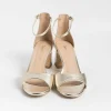 Women CAPPELLETTO 1948 Wedding Shoes*Cappellettoshop - Sandals With Heels - Aleta 4 - Platinum Laminate