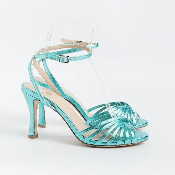 Women CAPPELLETTO 1948 Sandals With Heel*Cappellettoshop - Sandals With Heels - Venus 14 - Light Blue Laminate