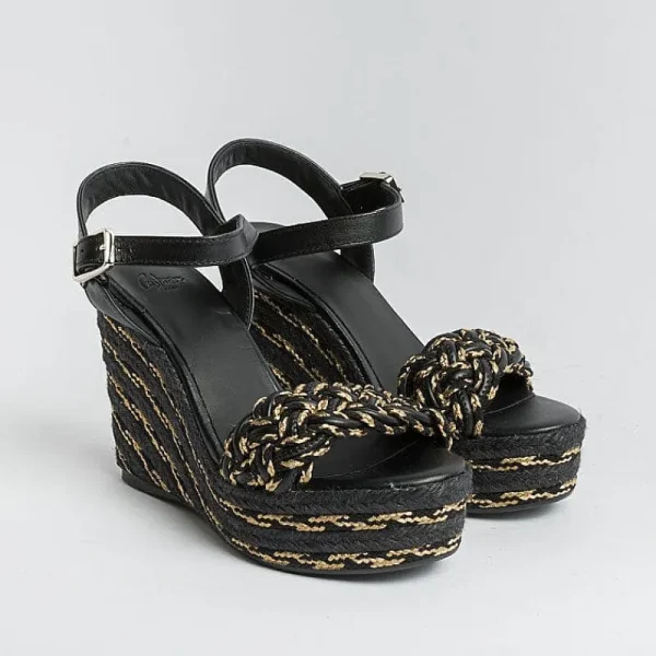 Women CASTAÑER Sandals With Heel*Castaner - Sandals With Heels - Espadrilles - Joaquina - Black Gold