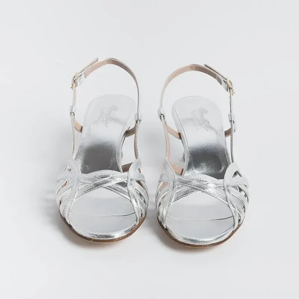 Women CHEVILLE Ceremony - Shoes And Clutches* - Sandals With Heel - Clizia - Silver