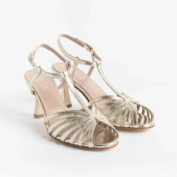 Women CHEVILLE Wedding Shoes* - Sandals With Heel - Ophelia - Platinum