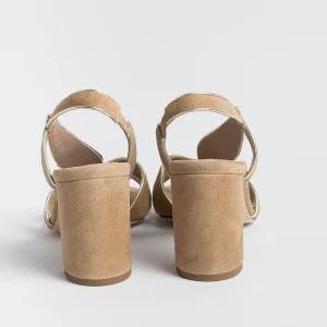 Women CHEVILLE Sandals With Heel* - Sandals With Heels - Ines - Gold Leather