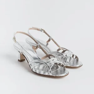 Women CHEVILLE Ceremony - Shoes And Clutches* - Sandals With Heel - Clizia - Silver