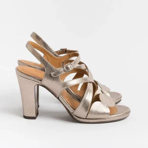 Women CHIE MIHARA - Collezione Donna Sandals With Heel*Chie Mihara - Sandals With Heels - Arana - Champagne Laminate