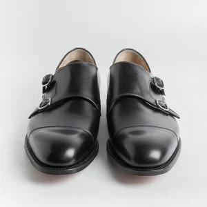 Men Church's Double Buckle* - Cowes Double Buckle - Black Calfskin