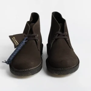 Men CLARKS - Collezione Uomo Poles*Clarks - Polish - Desert Coal - Brown Suede