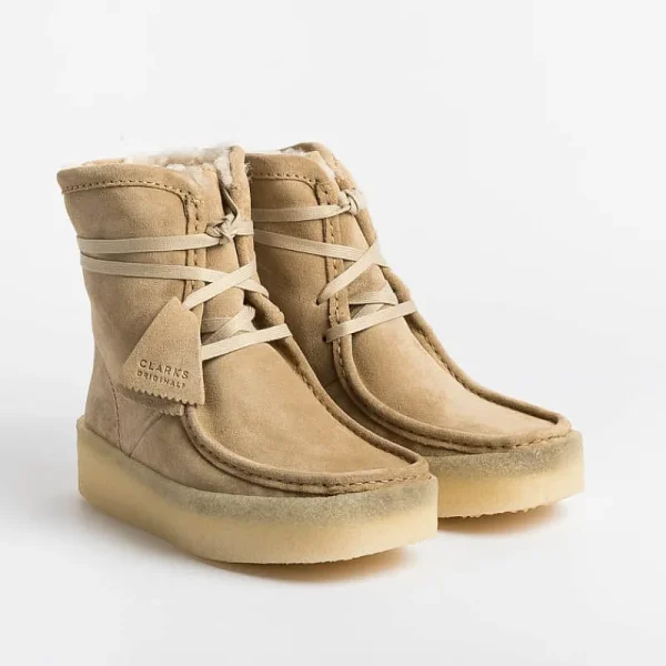 Women CLARKS - Collezione Donna Ankle Boots*Clarks - Wallabeecup Hi Boot - Beige