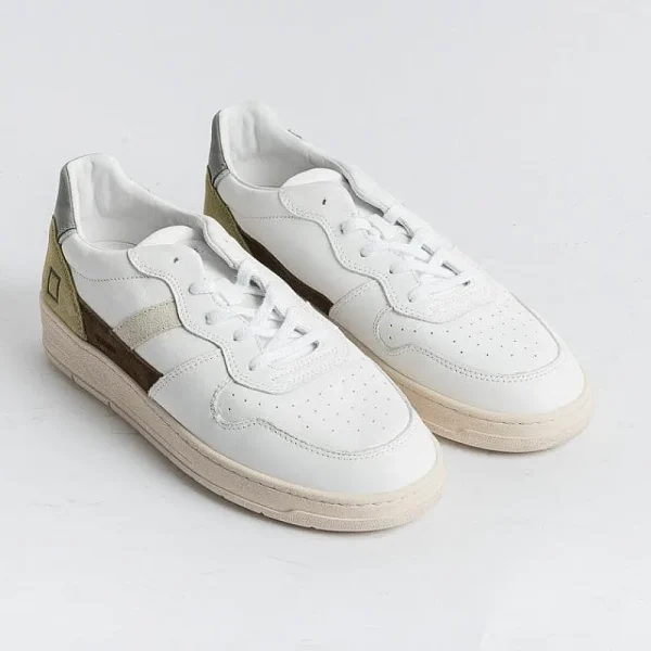 Men DATE Sneakers* - Sneakers - Court 2.0 - Vintage Calf White Army