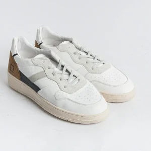 Men DATE Sneakers* - Sneakers - Court 2.0 - Vintage Calf White Camel