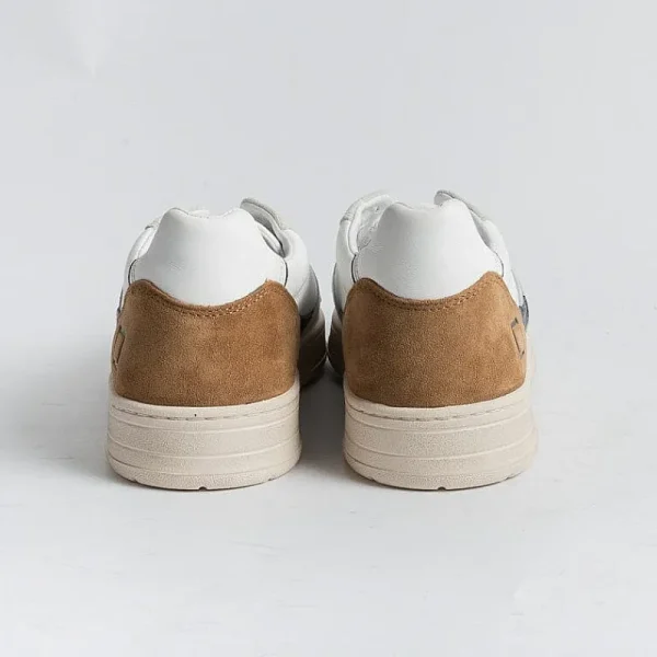 Men DATE Sneakers* - Sneakers - Court 2.0 - Vintage Calf White Camel