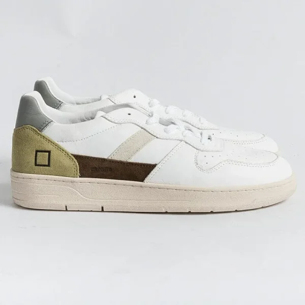 Men DATE Sneakers* - Sneakers - Court 2.0 - Vintage Calf White Army