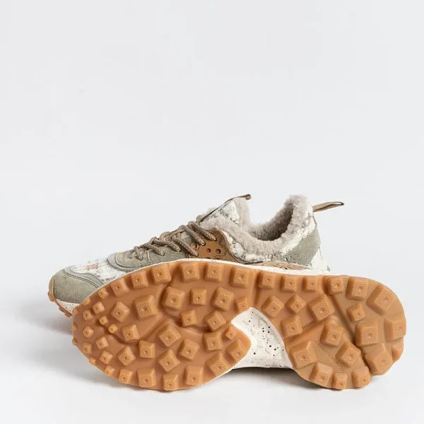 Women FLOWER MOUNTAIN Sneakers* - Kotetsu 1E05 Sneakers - Beige