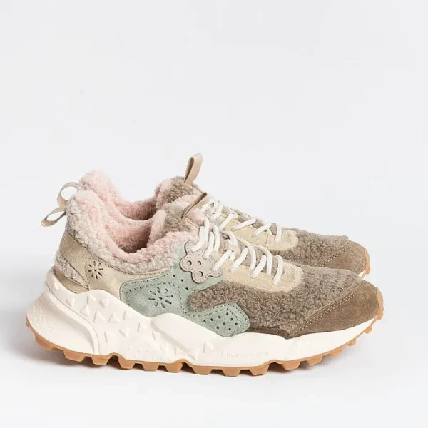 Women FLOWER MOUNTAIN Sneakers* - Kotetsu 1E03 Sneakers - Teddy Beige Pink