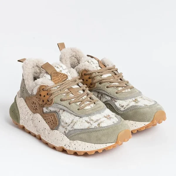 Women FLOWER MOUNTAIN Sneakers* - Kotetsu 1E05 Sneakers - Beige