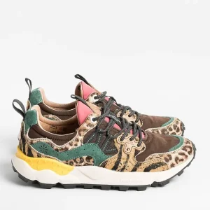 Women FLOWER MOUNTAIN Sneakers* - Yamano 3D31 Sneakers - Brown / Pony