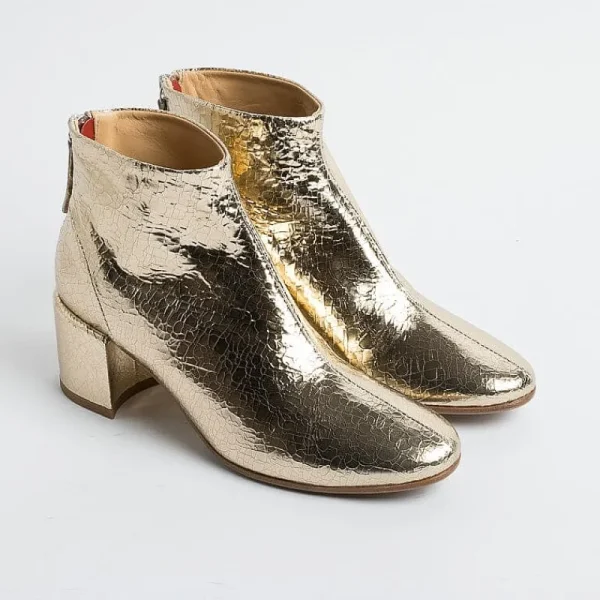 Women HALMANERA Ankle Boots* - Ankle Boot - Bart 05 - Crackle Gold