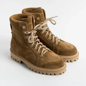 Women HENDERSON - Collezione Donna Combat Boots*Henderson - Amphibian - Tania - Suede Beer