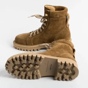 Women HENDERSON - Collezione Donna Combat Boots*Henderson - Amphibian - Tania - Suede Beer