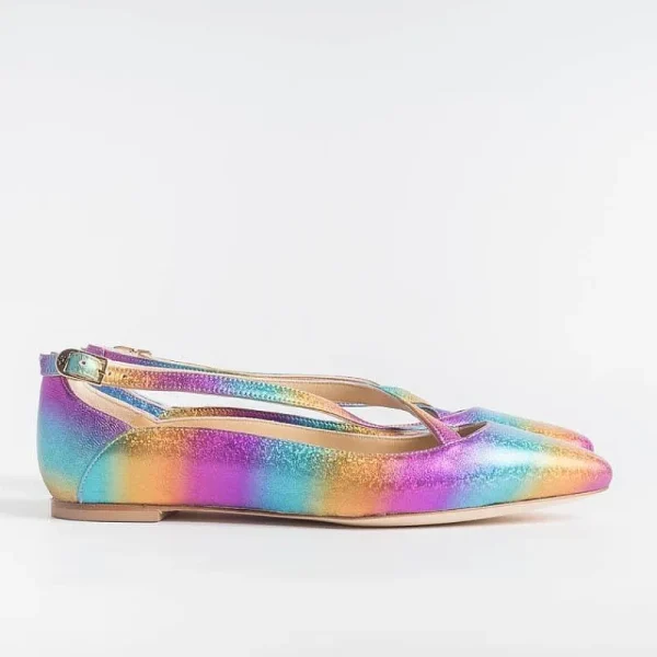 Women L'Arianna Ballerina*L 'Arianna - Ballerina Bl1218 - Multicolour Laminate