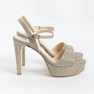 Women L'Arianna Ceremony - Shoes And Clutches*L' Arianna - Sandals With Heel Ds1610 - Sirio Nude