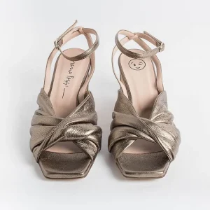 Women LORENA PAGGI Sandals With Heel* - Sandals With Heels 11554 - Metal Butter