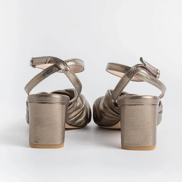 Women LORENA PAGGI Sandals With Heel* - Sandals With Heels 11554 - Metal Butter