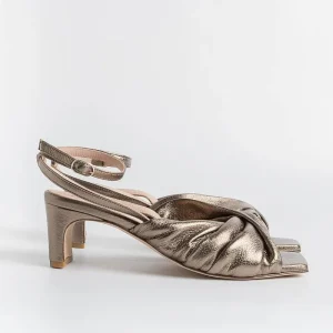 Women LORENA PAGGI Sandals With Heel* - Sandals With Heels 11554 - Metal Butter