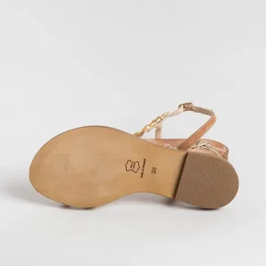 Women MAKIS KOTRIS Flip-Flops Sandals* - Flat Thong Sandals K870 - Natural