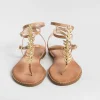 Women MAKIS KOTRIS Flip-Flops Sandals* - Flat Thong Sandals K770 - Natural