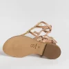 Women MAKIS KOTRIS Low Sandals* - Flat Thong Sandals K770 - Natural