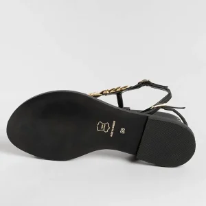 Women MAKIS KOTRIS Low Sandals* - Low Thong Sandals K870 - Black