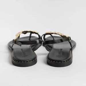 Women MAKIS KOTRIS Flip-Flops Sandals* - Low Thong Sandals K850 - Black