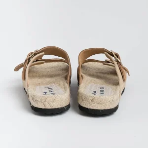 Women MANEBI Low Sandals* - Flat Sandals - Nordic Sandals - Beige Leather