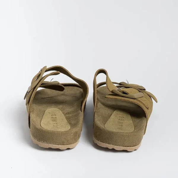 Women MANEBI Low Sandals* - Flat Sandals - Traveler Sandals - Khaki