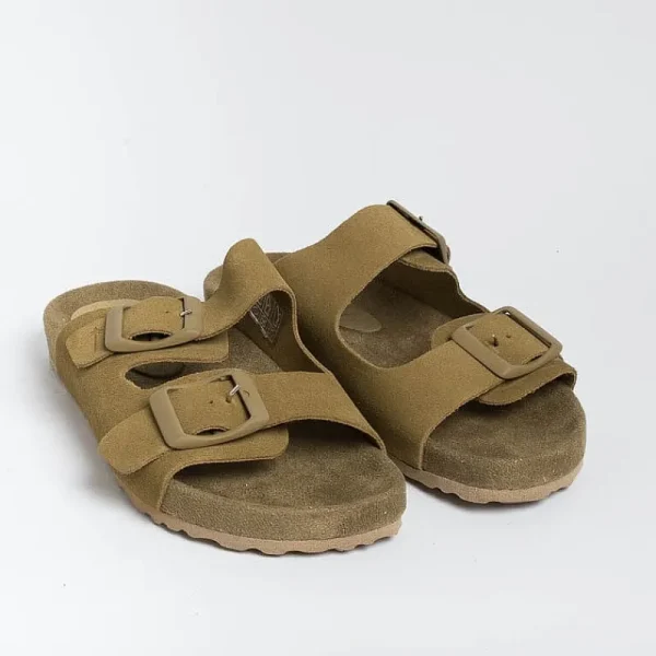 Women MANEBI Low Sandals* - Flat Sandals - Traveler Sandals - Khaki