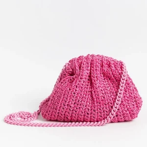 Women MARIA LA ROSA Mini Bags* - Shoulder Bag - Mini Game Crochet - Fuchsia