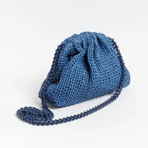 Women MARIA LA ROSA Mini Bags* - Shoulder Bag - Mini Game Crochet - Blue