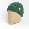 Women MERZ B. SCHWANEN Hats And Caps* - Basic Beanie - 405 Moss Green