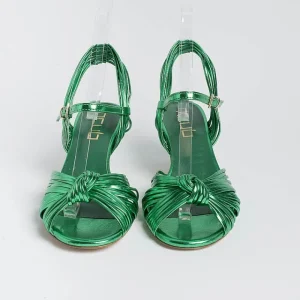 Women NCUB Sandals With Heel* - Sandals With Heels - Luna 22 - Green Laminate