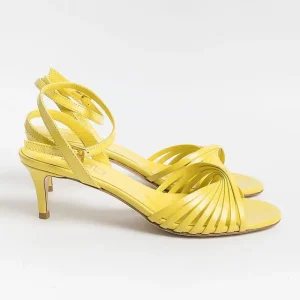 Women NCUB Sandals With Heel* - Sandals With Heels - Luna 21 - Yellow Leather