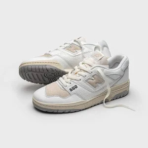 Men NEW BALANCE - Collezione Uomo Sneakers*New Balance - Sneakers Bb550Pwg - White Beige