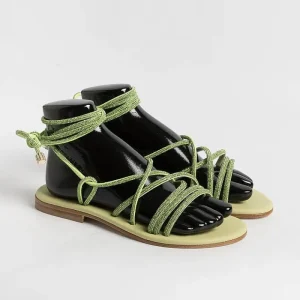 Women PAOLA FIORENZA Low Sandals* - Flat Sandals - Fd22 - Green