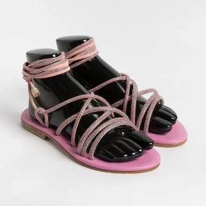 Women PAOLA FIORENZA Low Sandals* - Flat Sandals - Fd22 - Pink