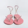 Women PAOLA FIORENZA Flip-Flops Sandals* - Flat Thong Sandals Fd03 - Pink