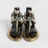 Women PAOLA FIORENZA Low Sandals* - Flat Thong Sandals - Fb998 - Platinum Butterflies