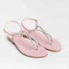 Women PAOLA FIORENZA Low Sandals* - Flat Thong Sandals - Ss2336 - Pink